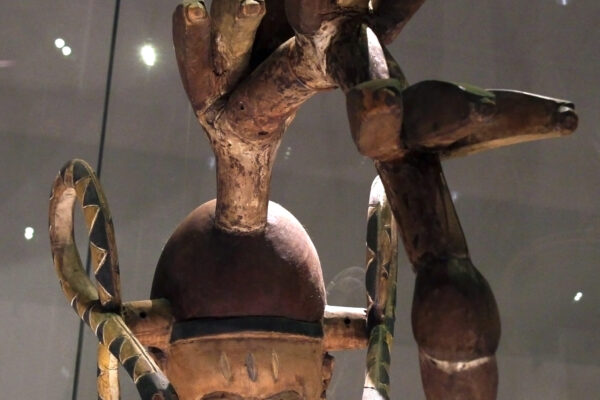 Masque Gèlèdè yoruba exposé au British Museum