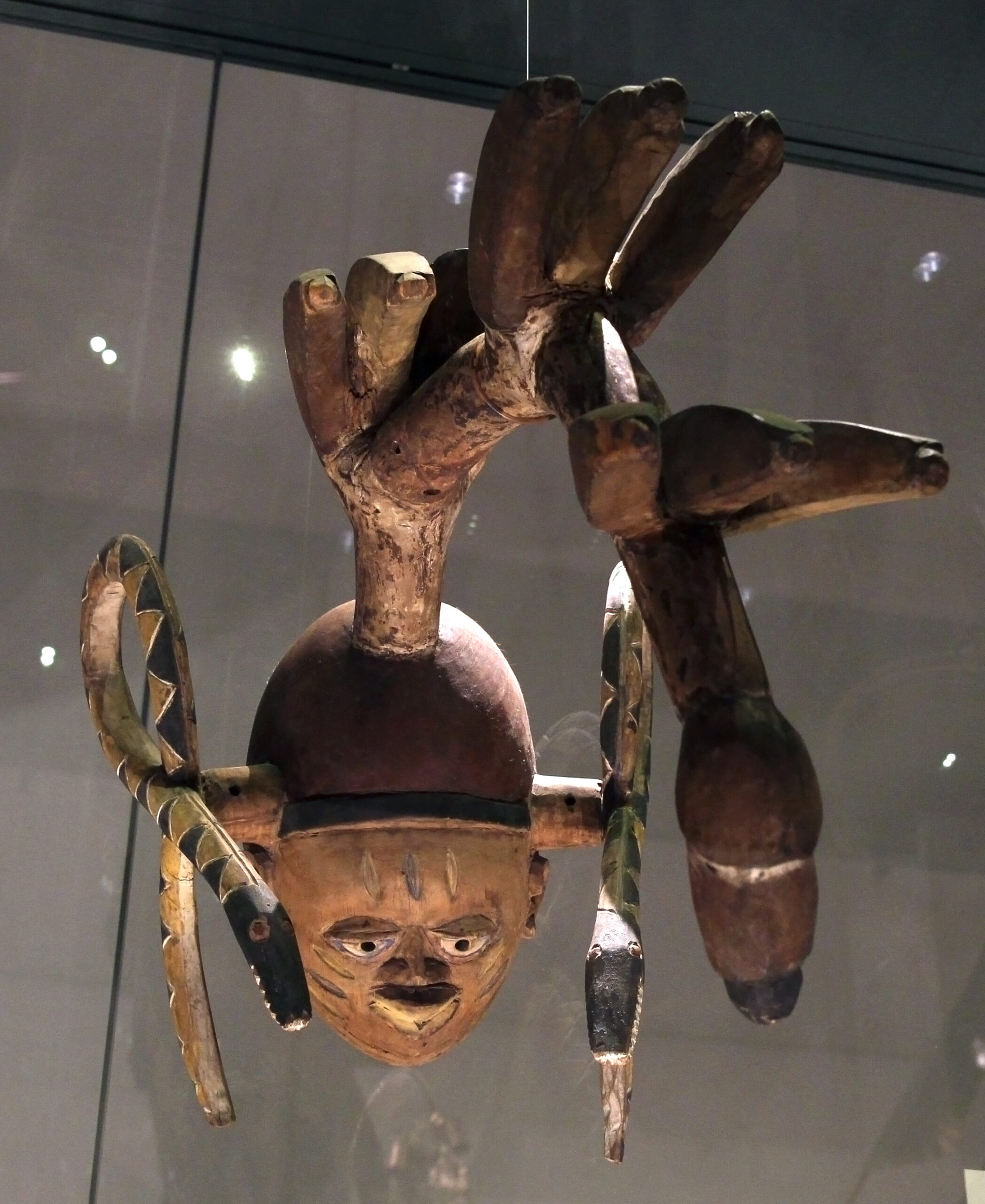 Masque Gèlèdè yoruba exposé au British Museum