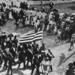 Photographie d'archive : procession du jour de l'indépendance, Monrovia, Liberia
